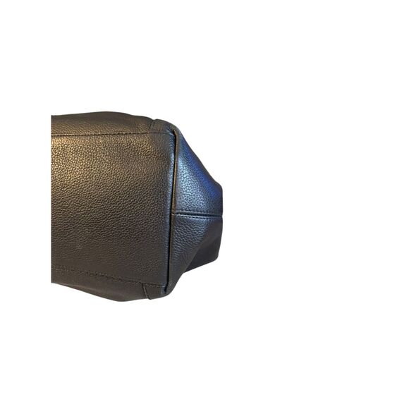 Coach Edie Shoulder Bag Black Leather w/ dust bag & care card - Picture 14 of 15